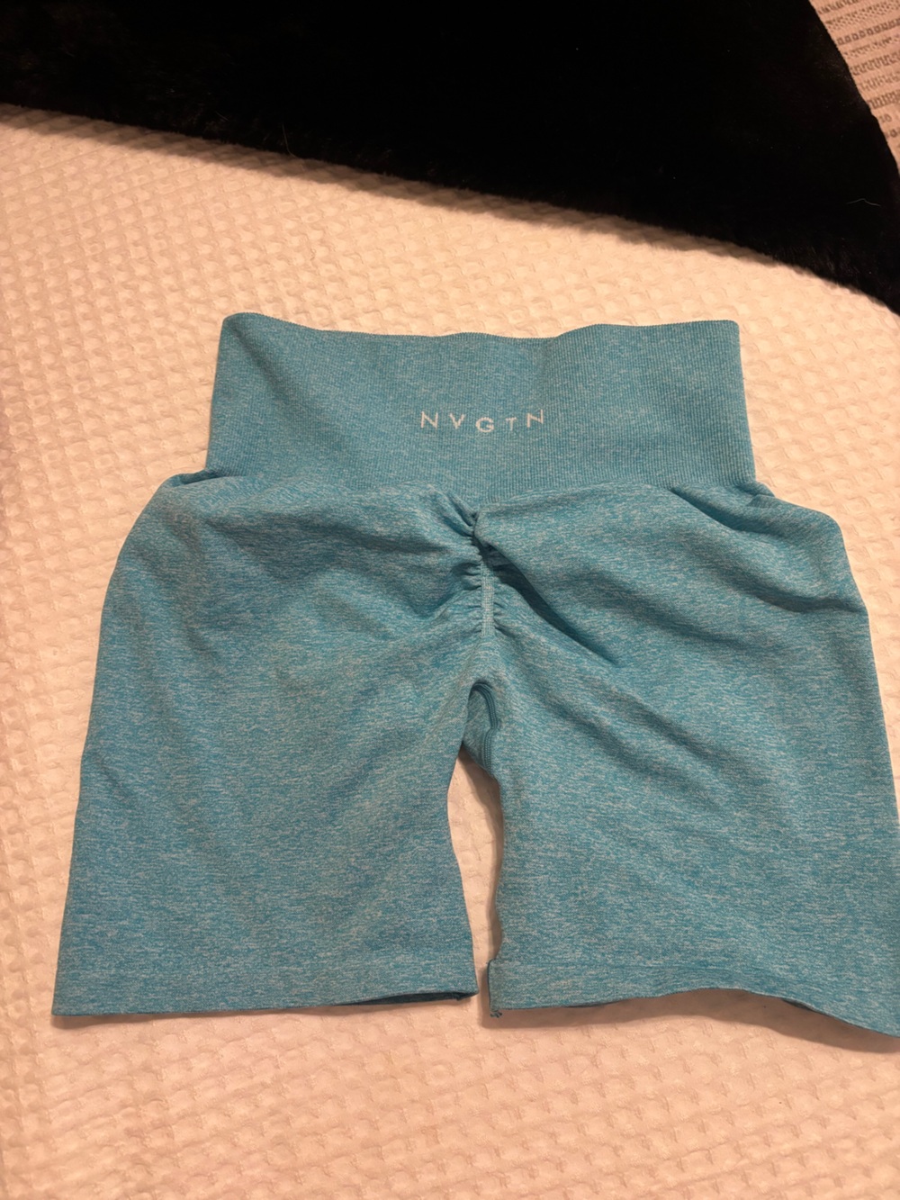 NVGTN Women’s High-Waist Bike Shorts in carribean Blue